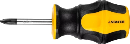 Отвертка STAYER "MASTER" "HERCULES", Сr-V, противоскользящая рукоятка, PH1x38мм 25052-38-1_z02 купить в Нижневартовске