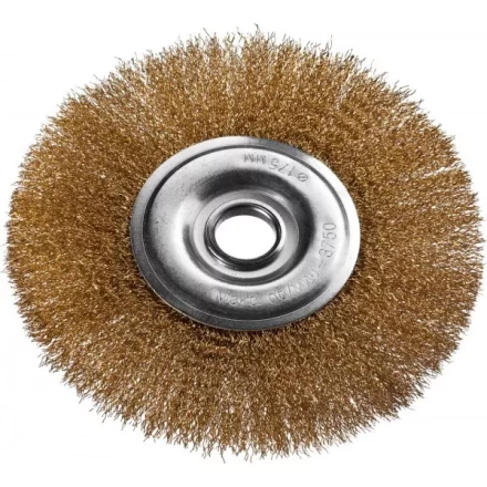 DEXX. Щетка дисковая для УШМ, витая стальная латунированная проволока 0,3мм, 175ммх22мм 35101-175 купить в Нижневартовске