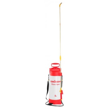 Опрыскиватель GRINDA садовый &quot;Clever Spray&quot;, 8 л, с латунным  телескоп. удлинителем и упорами для ног 8-425158_z01 купить в Нижневартовске