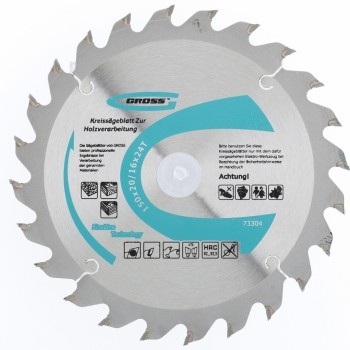 Пильный диск по дереву 160 x 20/16 x 24Т GROSS 73307 купить в Нижневартовске