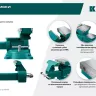 Тиски KRAFTOOL Reversible слесарные 32705-200 купить в Нижневартовске