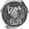 Болт ЗУБР "МАСТЕР" с шестигранной головкой, ГОСТ 7798-70, класс прочности 5.8, оцинкованный, M12x60мм, 5кг 303080-12-060 купить в Нижневартовске