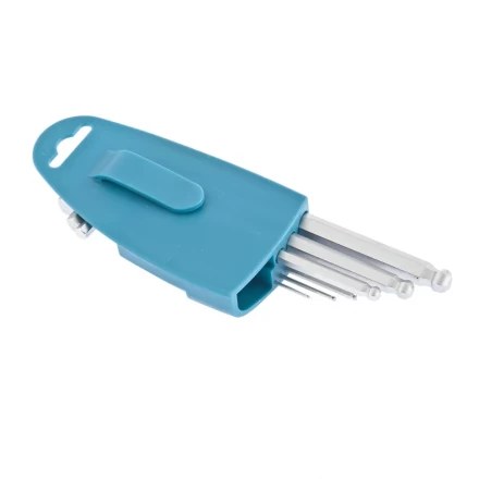 Набор ключей имбусовых HEX 1,5–10 мм S2 9 шт удлиненные с шаром сатинированные Gross 16403 купить в Нижневартовске