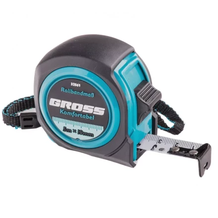 Рулетка Komfortabel 5 м х 19 мм обрезиненный корпус Gross 32561 купить в Нижневартовске