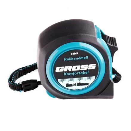 Рулетка Komfortabel 5 м х 19 мм обрезиненный корпус Gross 32561 купить в Нижневартовске