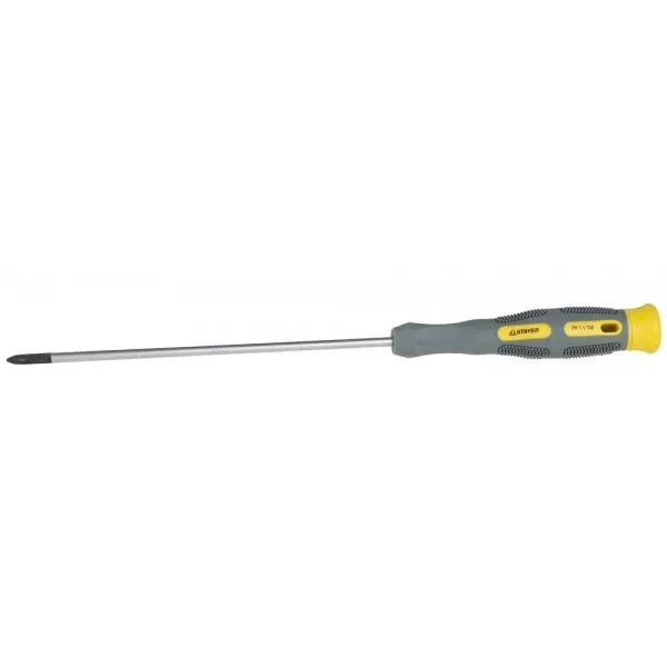 Отвертка STAYER "PRECISION" MAX-GRIP для точн работ, Cr-V, намагн, PH №1x150мм 25826-1-150 G купить в Нижневартовске