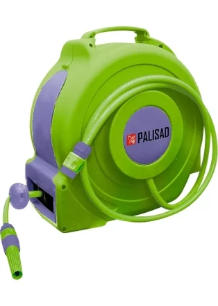 Катушка с поливочным шлангом 20 м, автоматическая, диаметр штуцера 1/2"  PALISAD 67407 купить в Нижневартовске