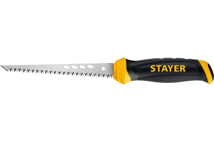 STAYER 160 мм, выкружная ножовка по гипсокартону, Professional, 8TPI, 15173_z02 купить в Нижневартовске