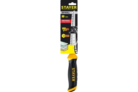 STAYER 160 мм, выкружная ножовка по гипсокартону, Professional, 8TPI, 15173_z02 купить в Нижневартовске