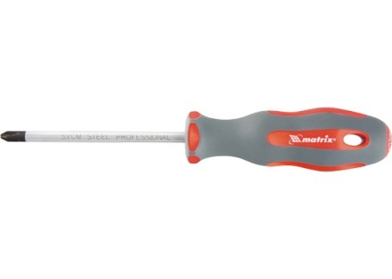 Отвертка Profi SL4 х 75 мм SVСM двухкомпонентная рукоятка Matrix 11958 купить в Нижневартовске