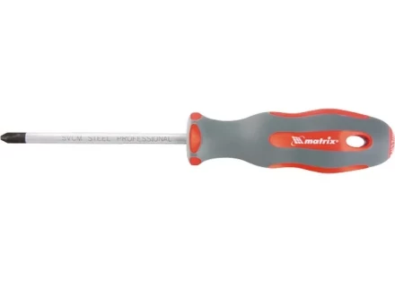 Отвертка Profi SL4 х 75 мм SVСM двухкомпонентная рукоятка Matrix 11958 купить в Нижневартовске