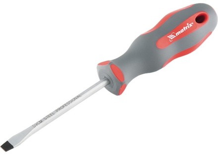 Отвертка Profi SL4 х 75 мм SVСM двухкомпонентная рукоятка Matrix 11958 купить в Нижневартовске