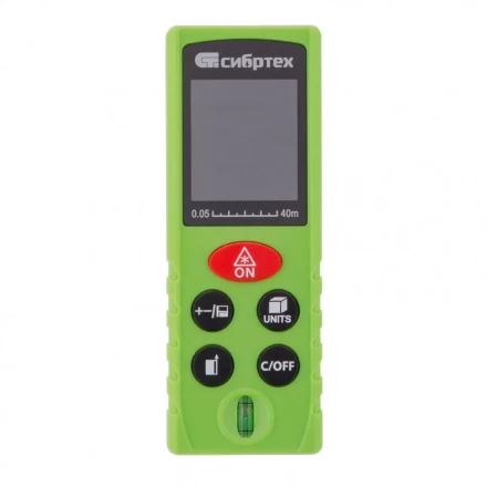 Лазерный дальномер Сибртех PM-40 с пузырьковым уровнем 38010 купить в Нижневартовске