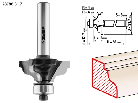 Фрезы кромочные калевочыея №3 для ламината серия ПРОФЕССИОНАЛ купить в Нижневартовске