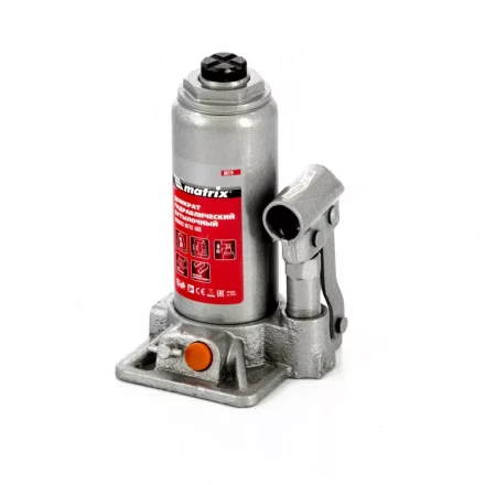 Домкрат гидравлический бутылочный 3 т в пластиковом кейсе Matrix 50774 купить в Нижневартовске
