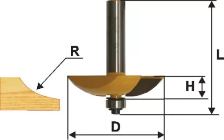 Фреза фигирейная горизонтальная Ф635Х14 мм хвостовик 12 мм 46566 купить в Нижневартовске