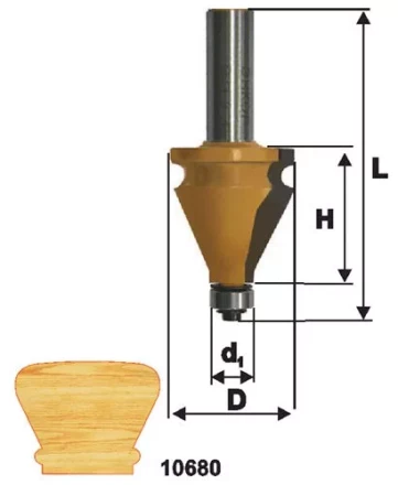 Фреза кром фигурная ф35х38мм хв 12мм 10680 купить в Нижневартовске