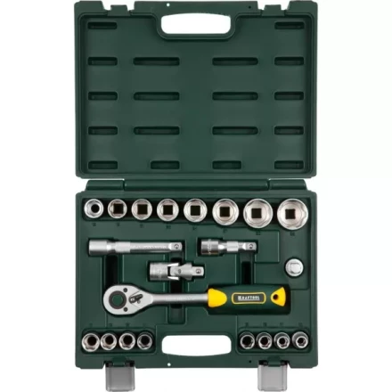 Набор KRAFTOOL "EXPERT QUALITAT": Торцовые головки, 1/2", 21 предмет 27882-H22_z02 купить в Нижневартовске