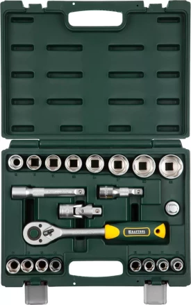 Набор KRAFTOOL "EXPERT QUALITAT": Торцовые головки, 1/2", 21 предмет 27882-H22_z02 купить в Нижневартовске