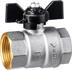 ЗУБР d 1, ручка бабочка, мама-мама, полнопроходной шаровой кран (51323-1)