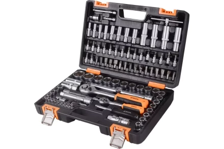 Набор инструментов АВТО, 1/2" , 1/4" , CrV, в кейсе 94 предм Вихрь 73/6/7/7 купить в Нижневартовске