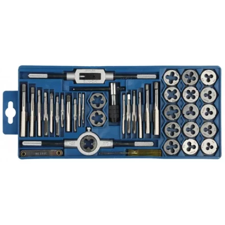 Набор ЗУБР "МАСТЕР" с металлореж. инструментом, метчики однопроходные и плашки М3-М12, оснастка - в пласт. боксе 40пред. 2810-H40_z01 купить в Нижневартовске