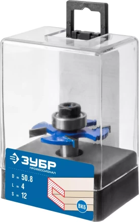 ЗУБР 50.8 x 4 мм, хвостовик 12 мм, фреза горизонтально-пазовая, Профессионал (28757-50.8-4-12) купить в Нижневартовске