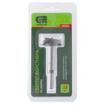 Сверло Форстнера по дереву 32 мм цилиндрический хвостовик СИБРТЕХ 704832 купить в Нижневартовске