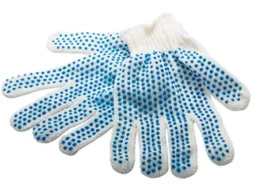 Перчатки х/б, ПВХ &quot;точка&quot;, 7 класс, 38 гр. Россия 67774