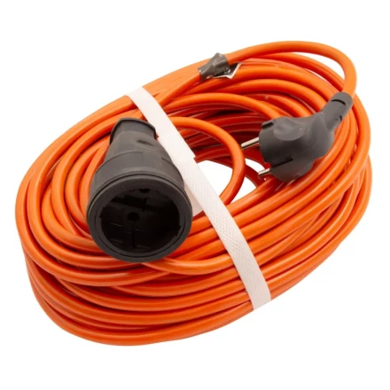 Удлинитель-шнур силовой 20 м Сибртех 95832, 16А, тип УХ16, ПВС, усиленный, 1 розетка без заземления купить в Нижневартовске