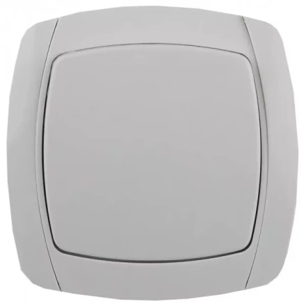 Выключатель СВЕТОЗАР "CITY LIGHT" одноклавишный в сборе, цвет белый, 10А/~250В SV-54230-W купить в Нижневартовске