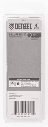 Бита PH1x100 мм, 5 шт. Denzel 7711327 купить в Нижневартовске