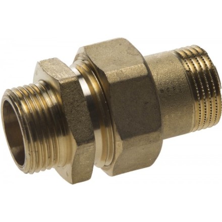 Соединитель GENERAL FITTINGS прямой с накидной гайкой, латунь, ш/ш, 3/4&quot; 51037-S/S-3/4 купить в Нижневартовске