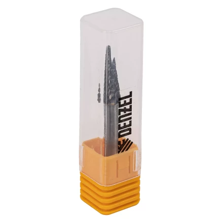 Борфреза по металлу твердосплавная Denzel, коническая закругленная, тип-L, 8 мм, 72067 купить в Нижневартовске