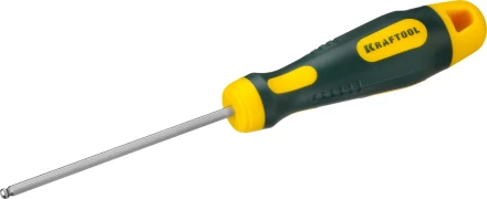 Отвертка KRAFTOOL, Cr-Mo-V сталь, двухкомпонентная противоскользящая рукоятка, HEX, №3x75мм 250075-3-075 купить в Нижневартовске