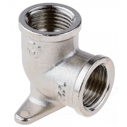 Уголок GENERAL FITTINGS с креплением к стене в двух точках, никелированная латунь, г/г, 1/2&quot; 51075-G/G-1/2 купить в Нижневартовске