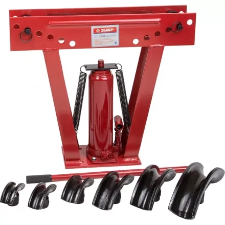 Набор ЗУБР "ЭКСПЕРТ" Трубогиб гидравлический, 12т, ход штока 232мм, 6 насадок 43078-12 купить в Нижневартовске