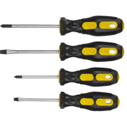 Набор STAYER "MASTER": Отвертки слесарные, двухкомпонентная рукоятка, магнитный наконечник, 4шт 2513-H4_z01 купить в Нижневартовске