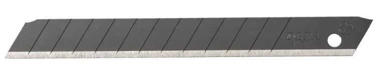 Лезвия OLFA сегментированные BLACK MAX, 9х80х0,38мм, 13 сегментов, 50шт OL-ABB-50B купить в Нижневартовске