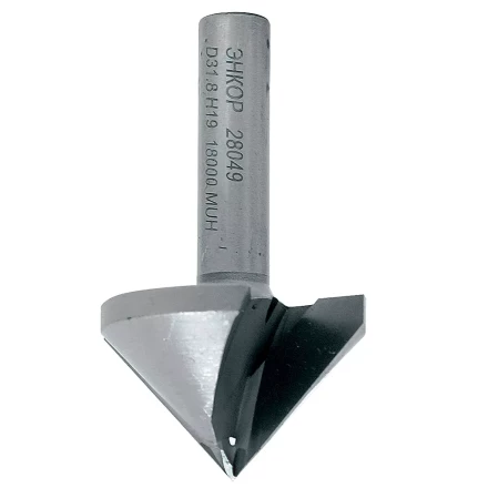 Фреза пазовая галтельная V-обр 90 град. ф31,8мм хв 8мм Энкор 28049 купить в Нижневартовске