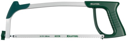 Ножовка по металлу, KRAFTOOL 15811, металлическая рукоятка, натяжение 120 кг, 300 мм 15811 купить в Нижневартовске