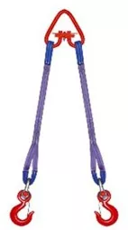 Строп текстильный двухветвевой 2СТ 2 т L=3 м РА 80 мм Звено РТ-3 купить в Нижневартовске