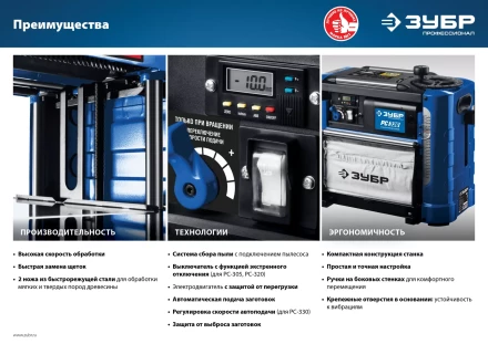 Станок рейсмусовый 2 скорости РС-330 серия ПРОФЕССИОНАЛ купить в Нижневартовске