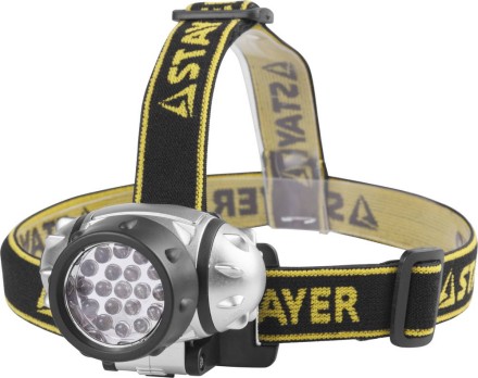 Фонарь STAYER &quot;STANDARD&quot; налобный светодиодный, 19LED, 4 режима, 3ААА 56570 купить в Нижневартовске