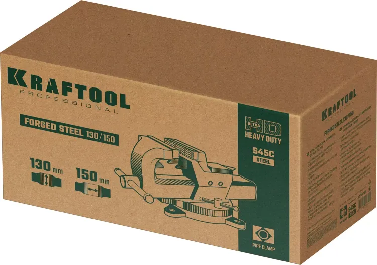 Тиски KRAFTOOL FORGE кованные стальные 32700-150 купить в Нижневартовске