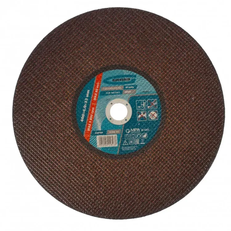 Круг отрезной по металлу 400 x 4,0 x 32 мм Gross 74395 купить в Нижневартовске