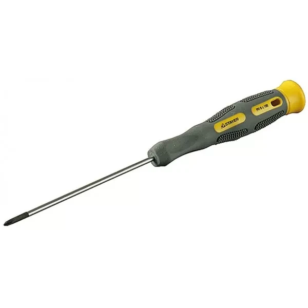Отвертка STAYER "PRECISION" MAX-GRIP для точн работ, Cr-V, намагн, PH №0x150мм 25826-0-150 G купить в Нижневартовске