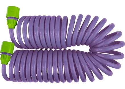 Шланг спиральный,  7,5 м  х  10 мм, пластм. фурнитура (адаптер 3/4"+ разбрызгиватель)  PALISAD 67412 купить в Нижневартовске