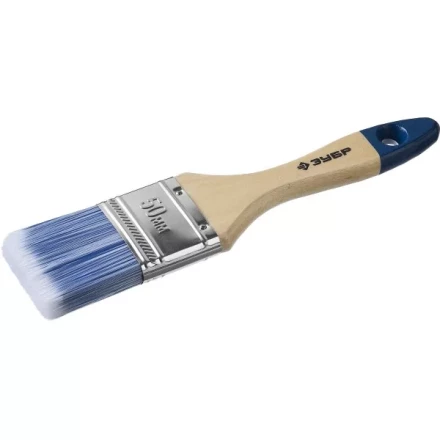 Кисть плоская  ЗУБР "АКВА-МАСТЕР", искусственная щетина, деревянная ручка, 50мм 4-01007-050 купить в Нижневартовске