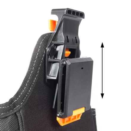 Быстросъемная поясная сумка модульного типа на клипсе с клапаном на липучке КВТ СМ-09 (91982) купить в Нижневартовске